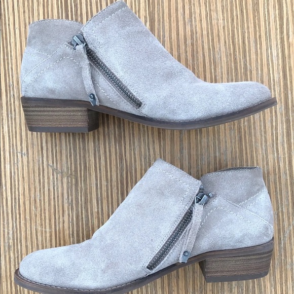 Dolce Vita Trent Tan Suede Leather Booties - Picture 4 of 9